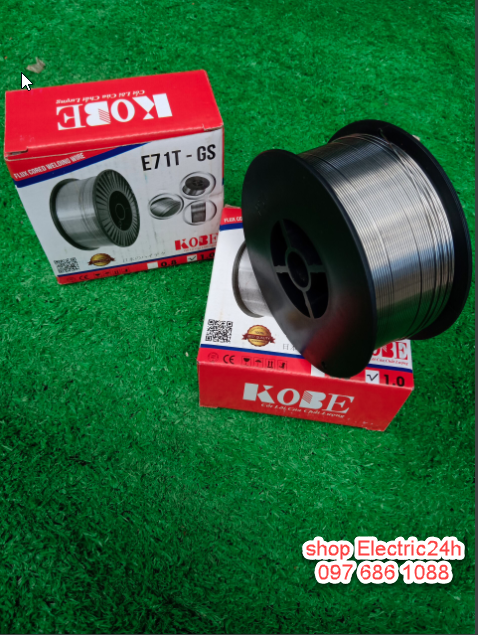 [HCM]Cuôn Dây Hàn Chuyên Dùng Máy hàn Mig Không Dùng Khí Chính Hãng KOBE loại 1kg 0.8mm-1.0mm - ELectric24h Store