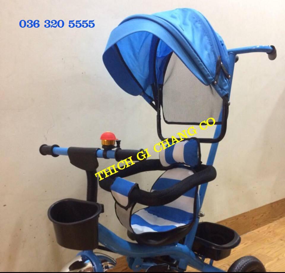 XE ĐẨY 3 BÁNH CÓ MÁI CHE CHO BÉ