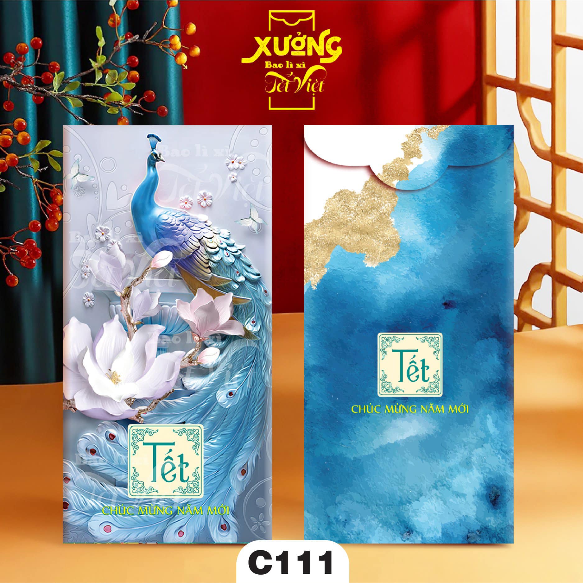 Quà tặng không bán Bao lì xì TẾT 2024, bao lì xì may mắn, bao lì xì tết xuân Giáp Thìn 2024 miễn ship