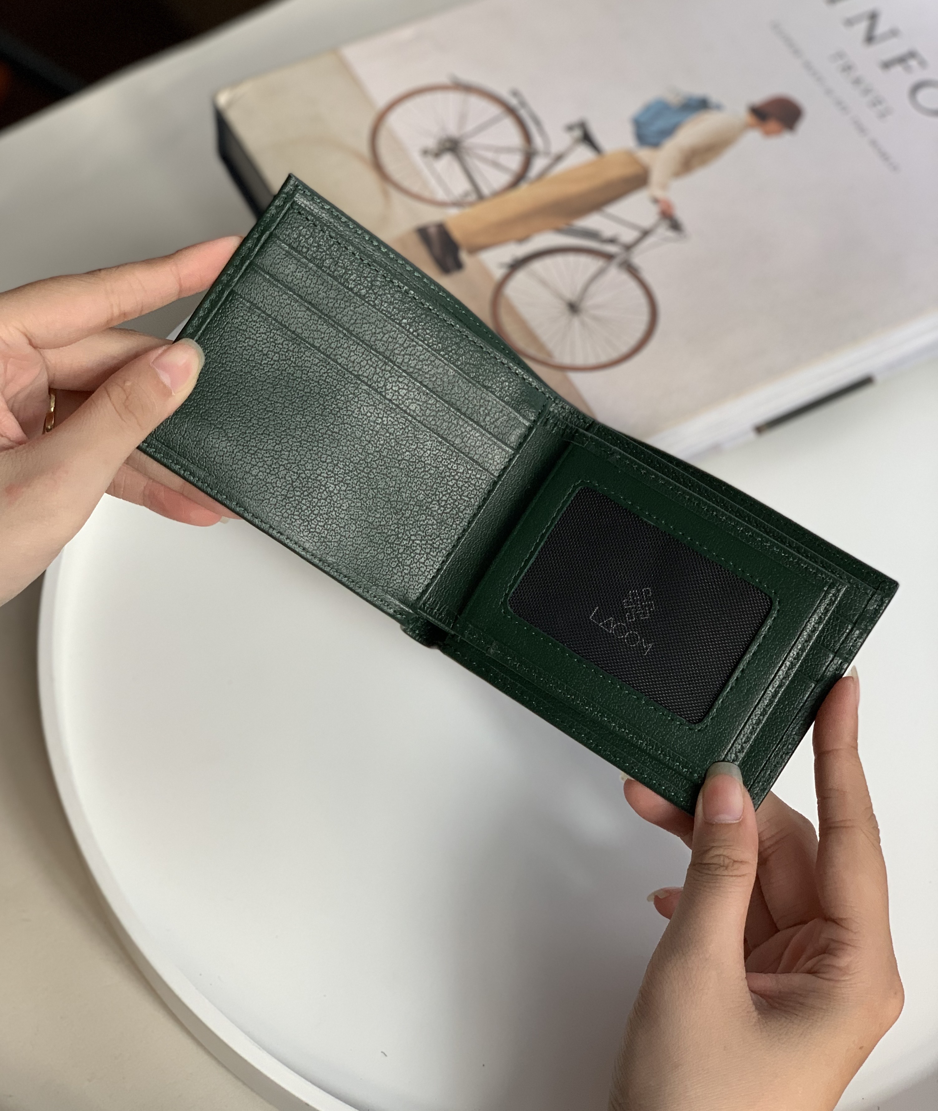 Ví nam LAGOM Da thật - Tidy Wallet Dáng ngang
