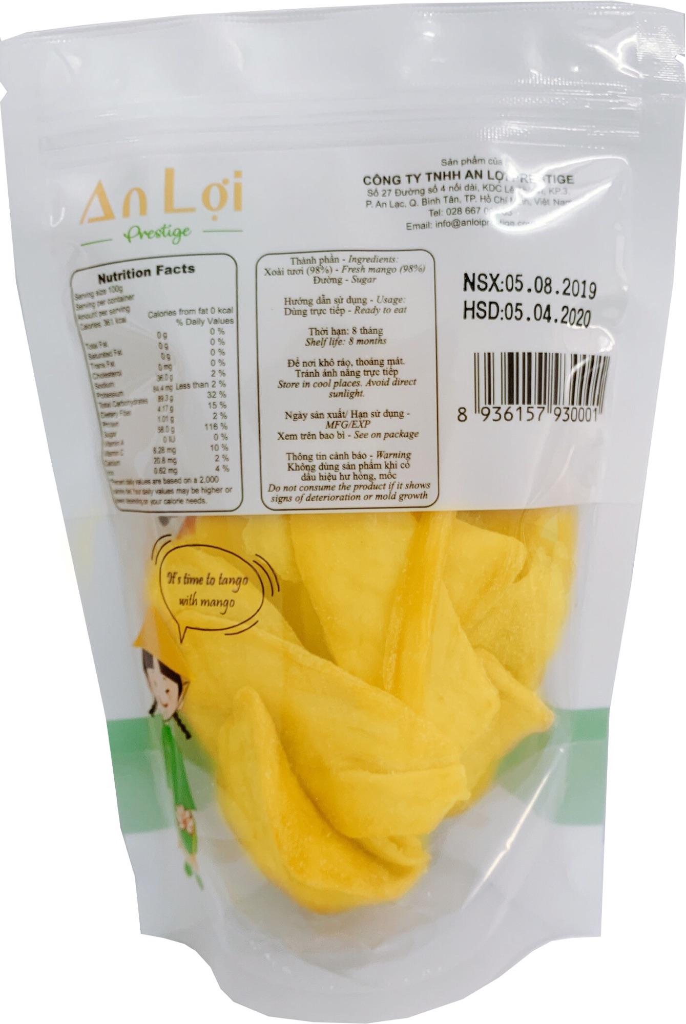 [HCM]XOÀI SẤY DẺO AN LỢI 200G (SOFT DRIED MANGO) 부드러운 말린 망고