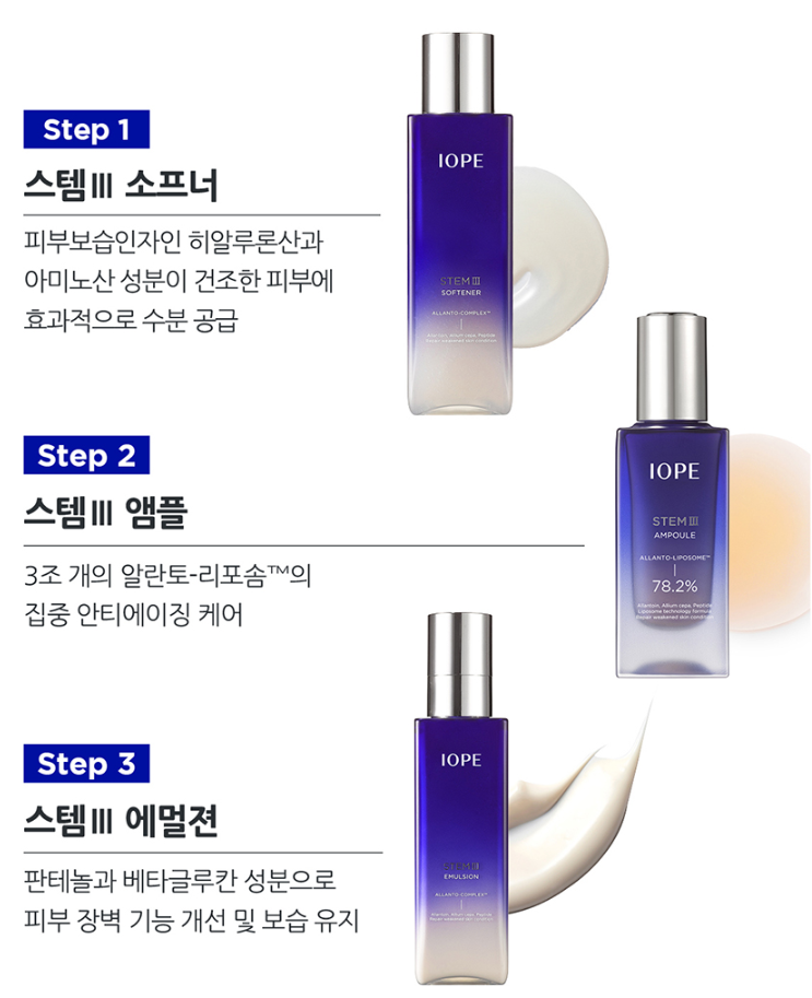 [READY TO SHIP] IOPE BEST SELLER TRIAL KIT(STEM Ⅲ / SUPER VITAL / CREAM RICH)