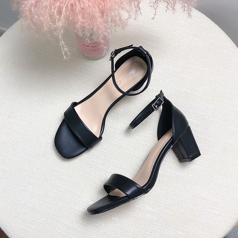 Sandal kiểu dáng basic cao 5cm thanh lịch mã lhmts1