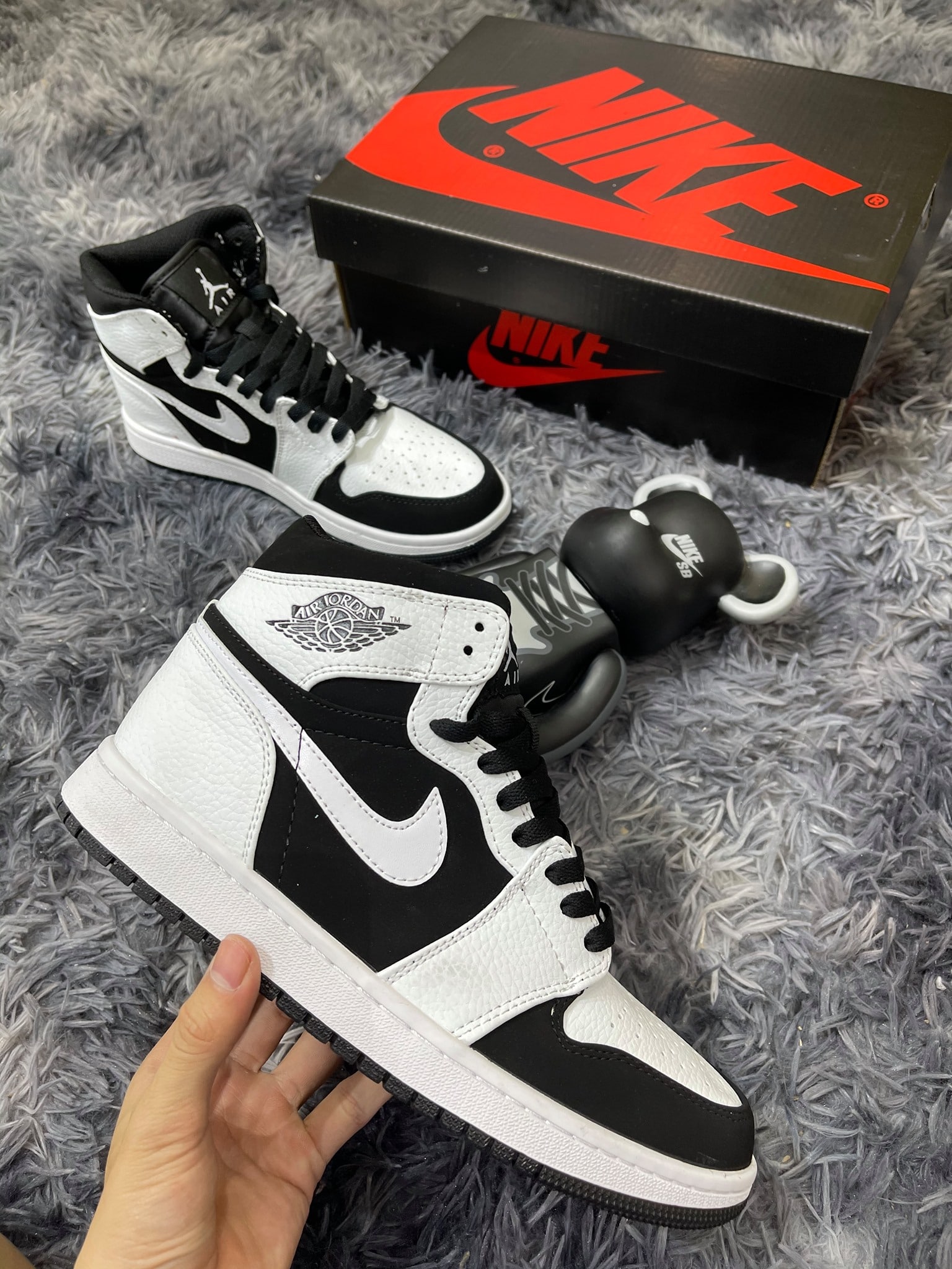 (FREESHIP+ QUÀ TẶNG)Giày Sneaker JD PANDA TRẮNG  [Full Box] D&P HÀNG SIÊU CẤP
