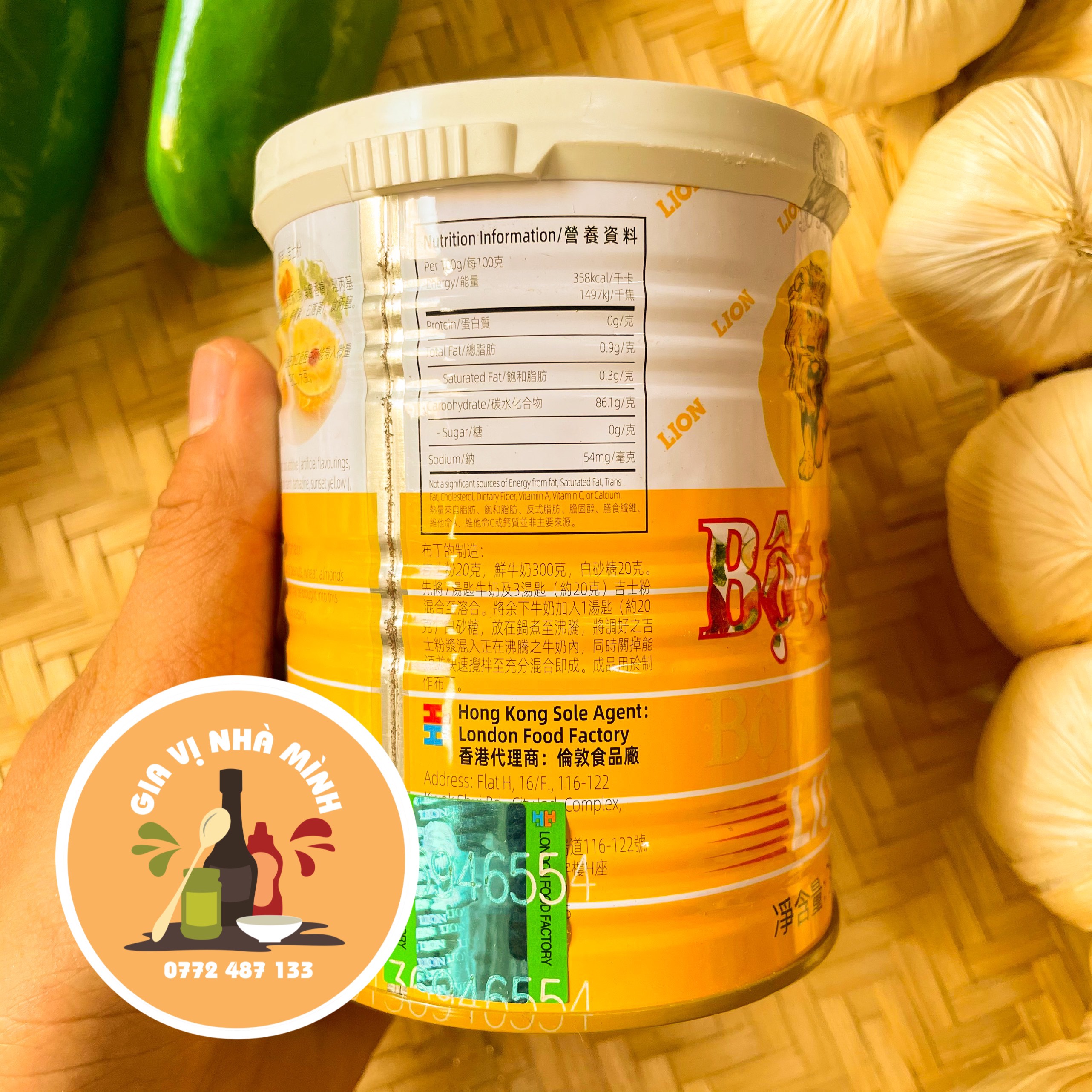 BỘT TRỨNG SỮA LION (BỘT SƯ TỬ) CUSTARD POWDER 300GR