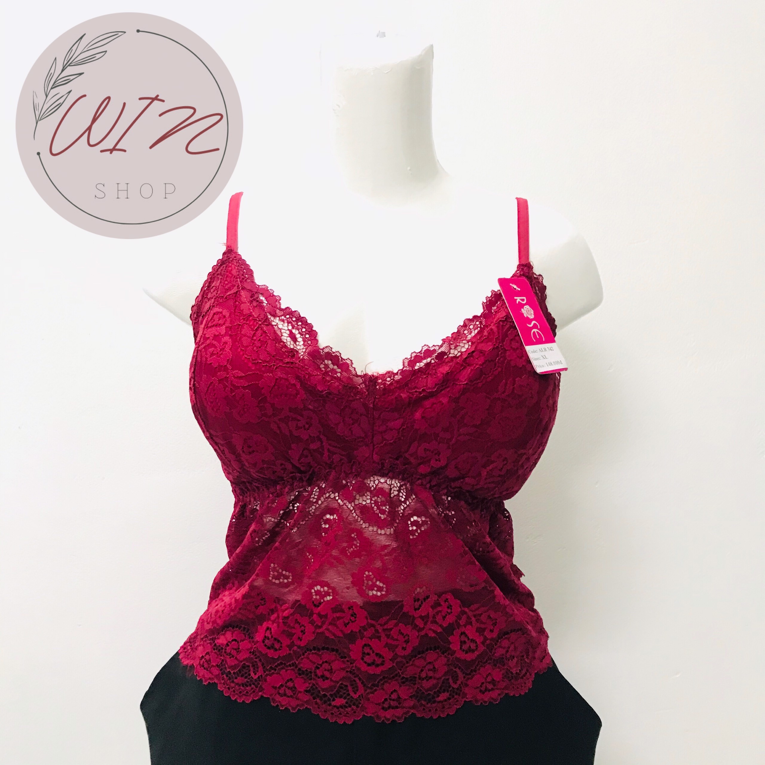 ÁO BRA REN 2 DÂY ĐẸP CÓ KÈM MÚT NGỰC (BIG SIZE L/ XL)