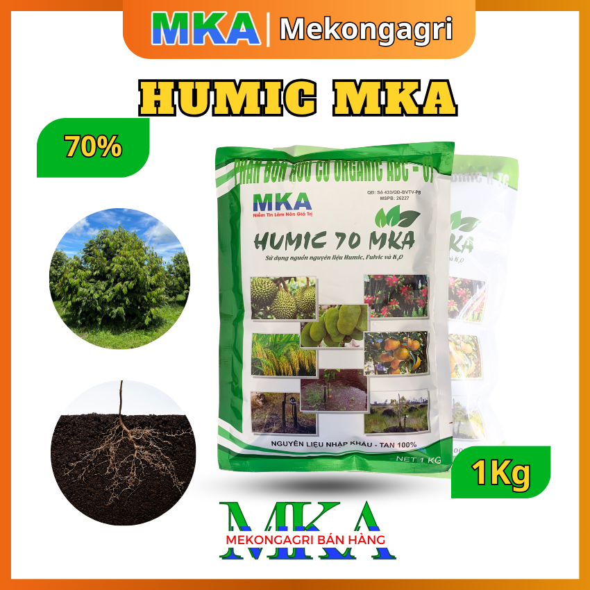Kích rễ - Phục hồi cây - Humic MKA - Gói 1Kg