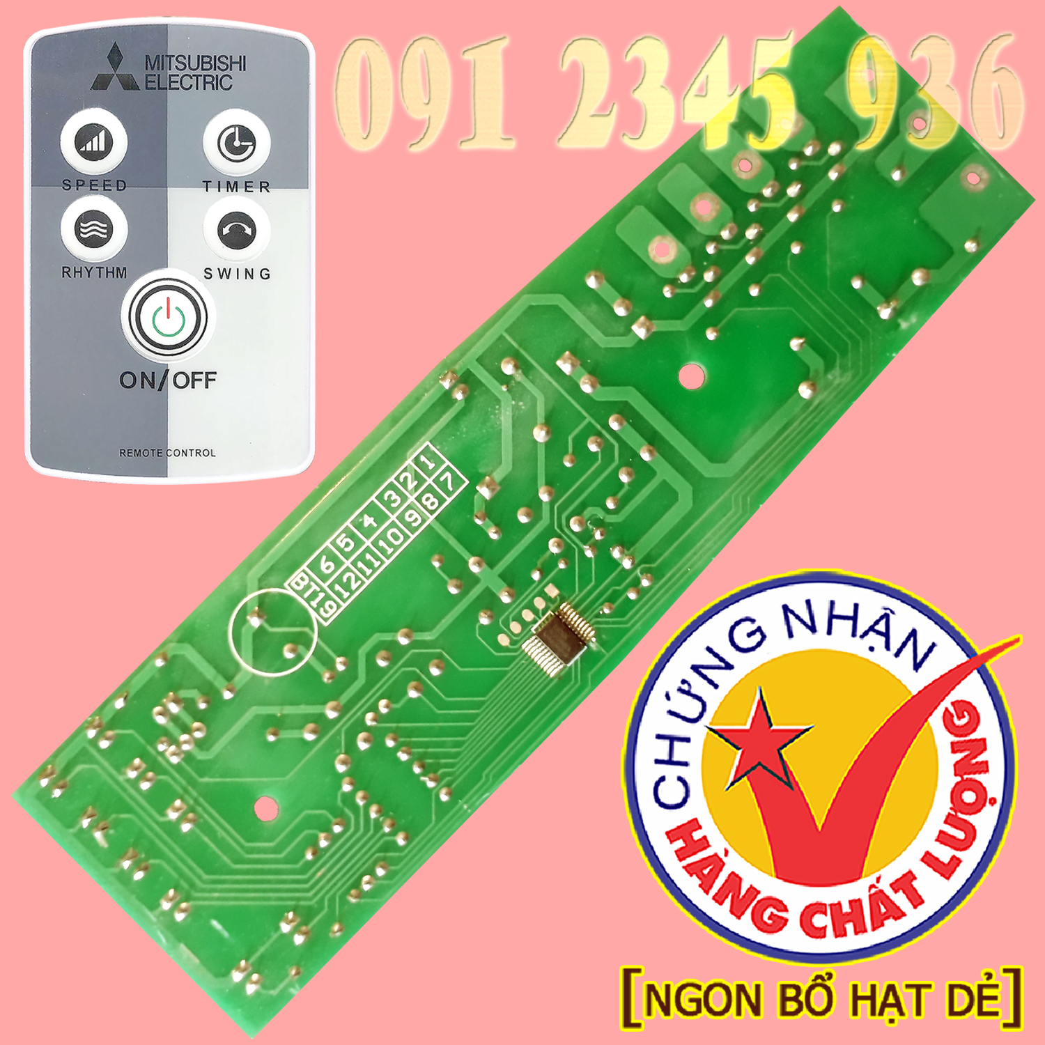 Mạch Quạt Đứng MITSUBISHI cho quạt mát