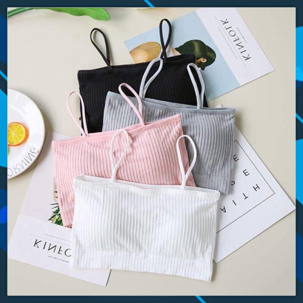 [HCM]Áo bra quây Áo ống 2 dây áo lót học sinh rẻ đẹp nhiều màu trắng màu da màu hồng màu đen