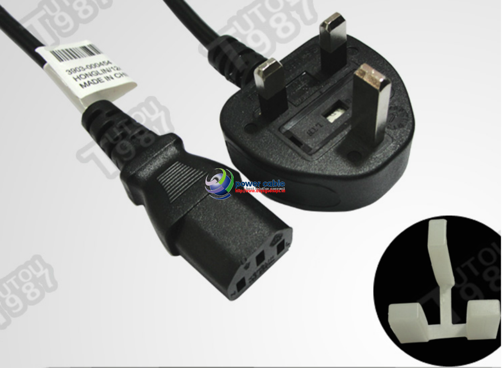 Dây nguồn máy tính PC và laptop cũ tháo máy