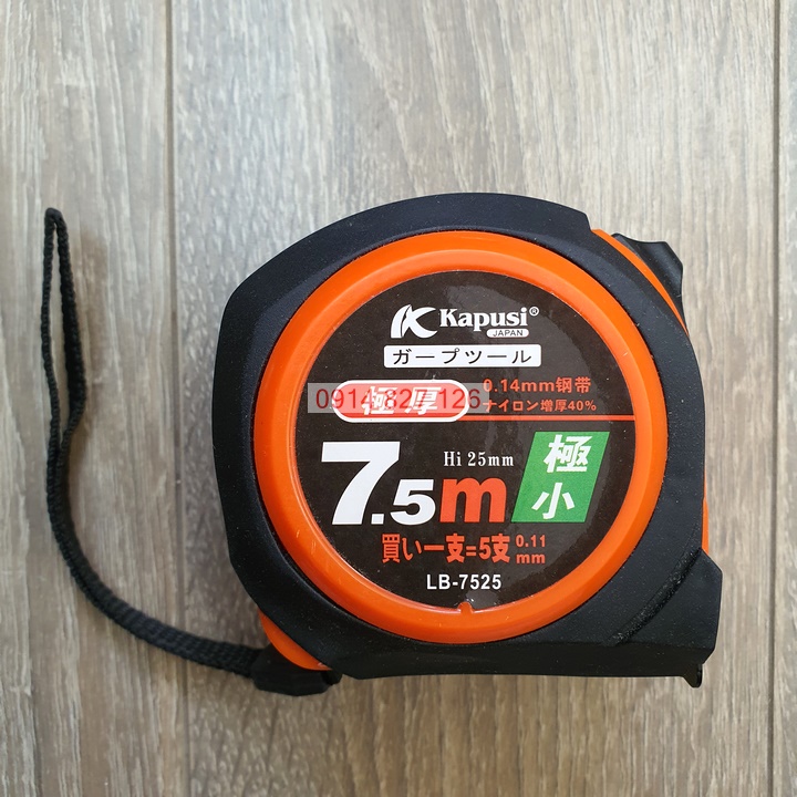 [Chính hãng] Thước cuộn lỗ ban phong thủy dài 3m - 5m hãng Kapusi Nhật Bản, Bảo hành 12 tháng, Nhỏ gọn mang trong túi quần