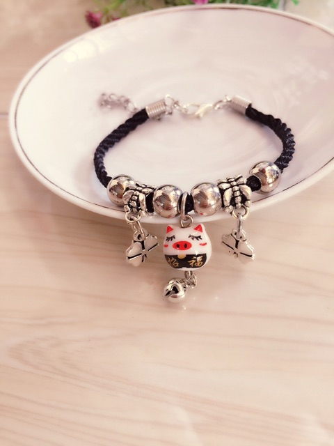 Vòng tay HandMade heo gốm sứ