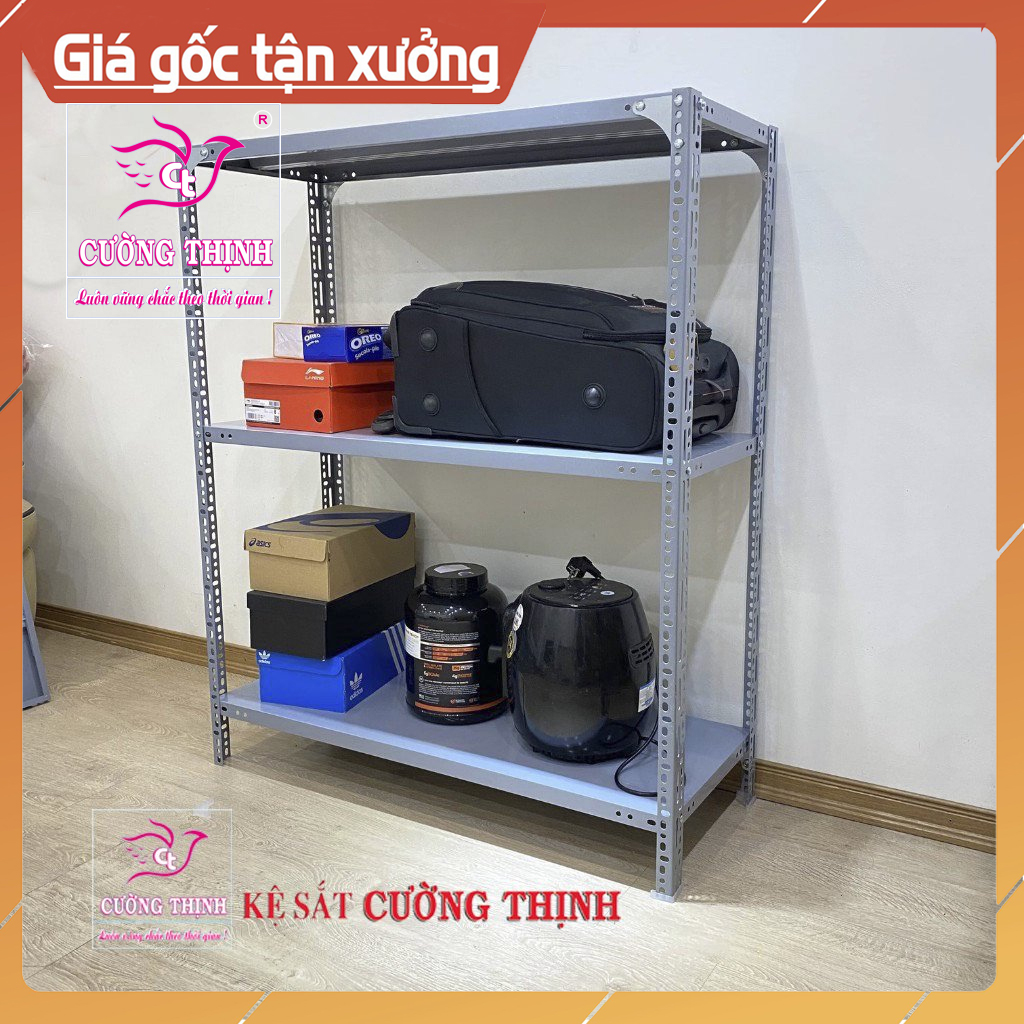 KỆ SẮT ĐA NĂNG MINI 3 TẦNG C100 x D80 x R40