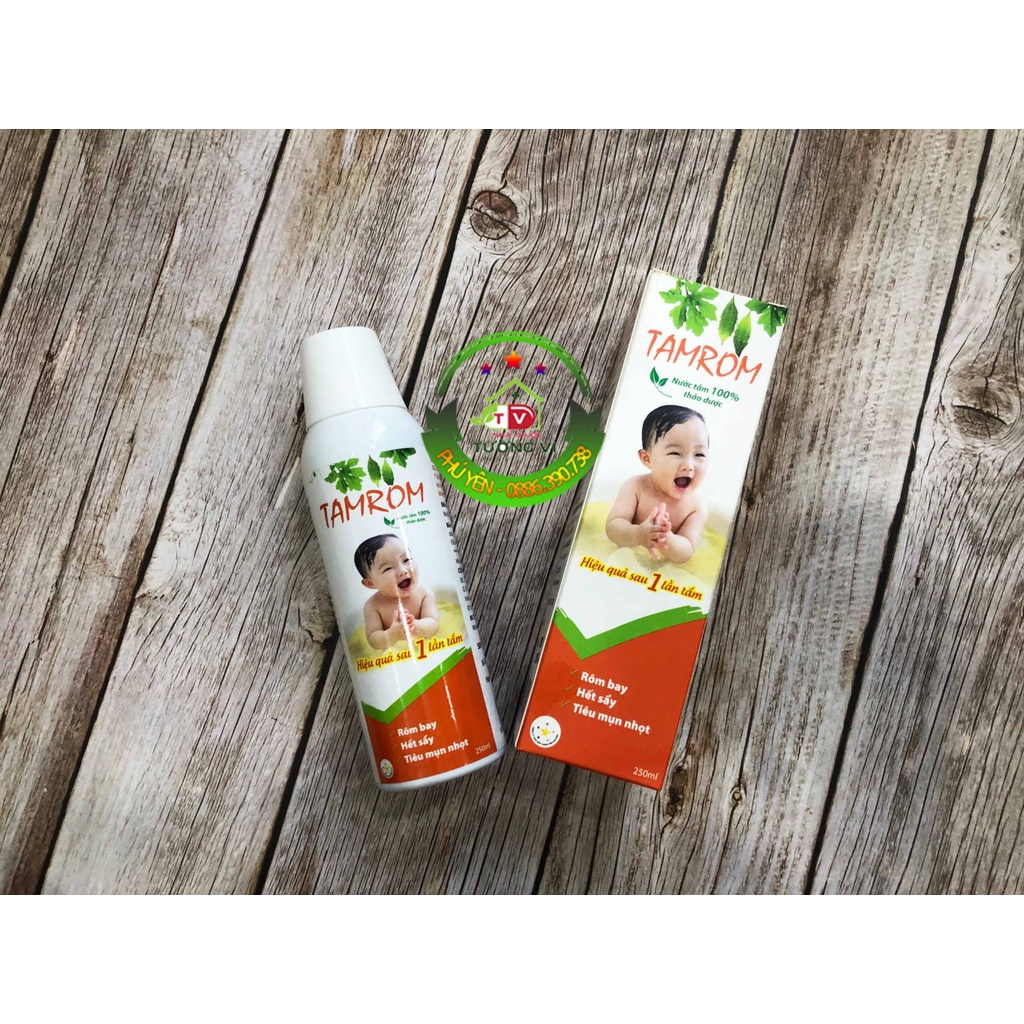 Nước tắm TAMROM – Hết rôm sẩy, tiêu mụn nhọt