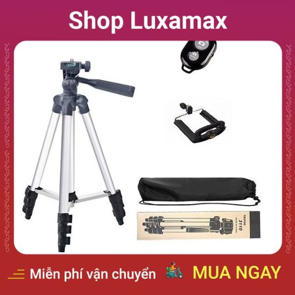 Giá đỡ 3 chân Selfie Tripod 3110 Cho điện thoại và máy ảnh tặng kèm túi vải cá tính DTK15971921 - Shop Luxamax