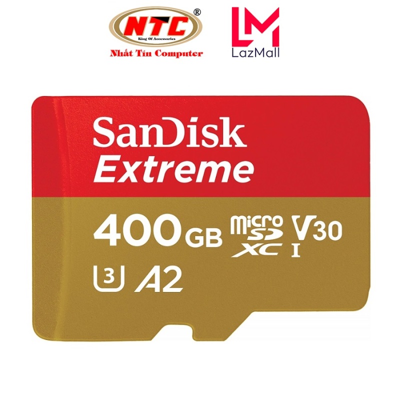 Thẻ Nhớ MicroSDXC SanDisk Extreme 400GB V30 U3 4K A2 R160MB/s W90MB/s (Vàng) - No Adapter - Nhat Tin Authorised Store