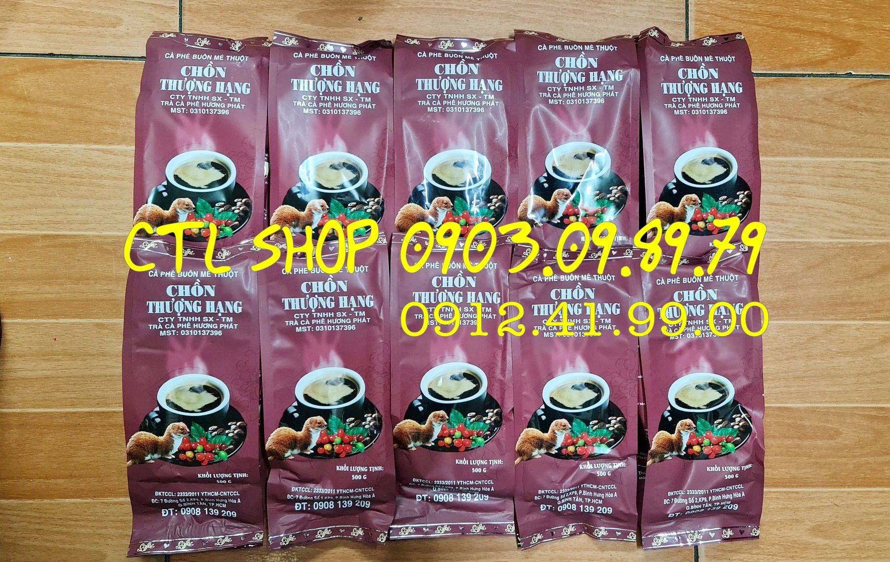 Cà Phê Chồn Thượng Hạng ( Đặc Biệt ) Gói 500gr