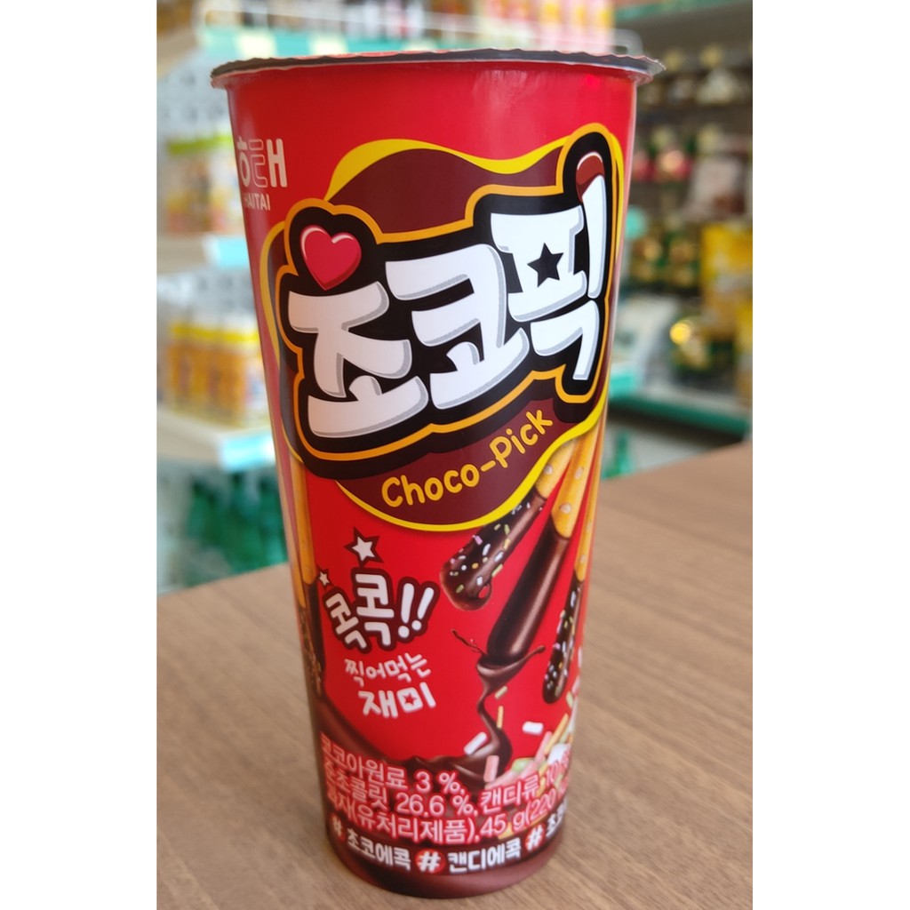BÁNH QUY QUE CHẤM CHOCO-PICK HAITAI HÀN QUỐC