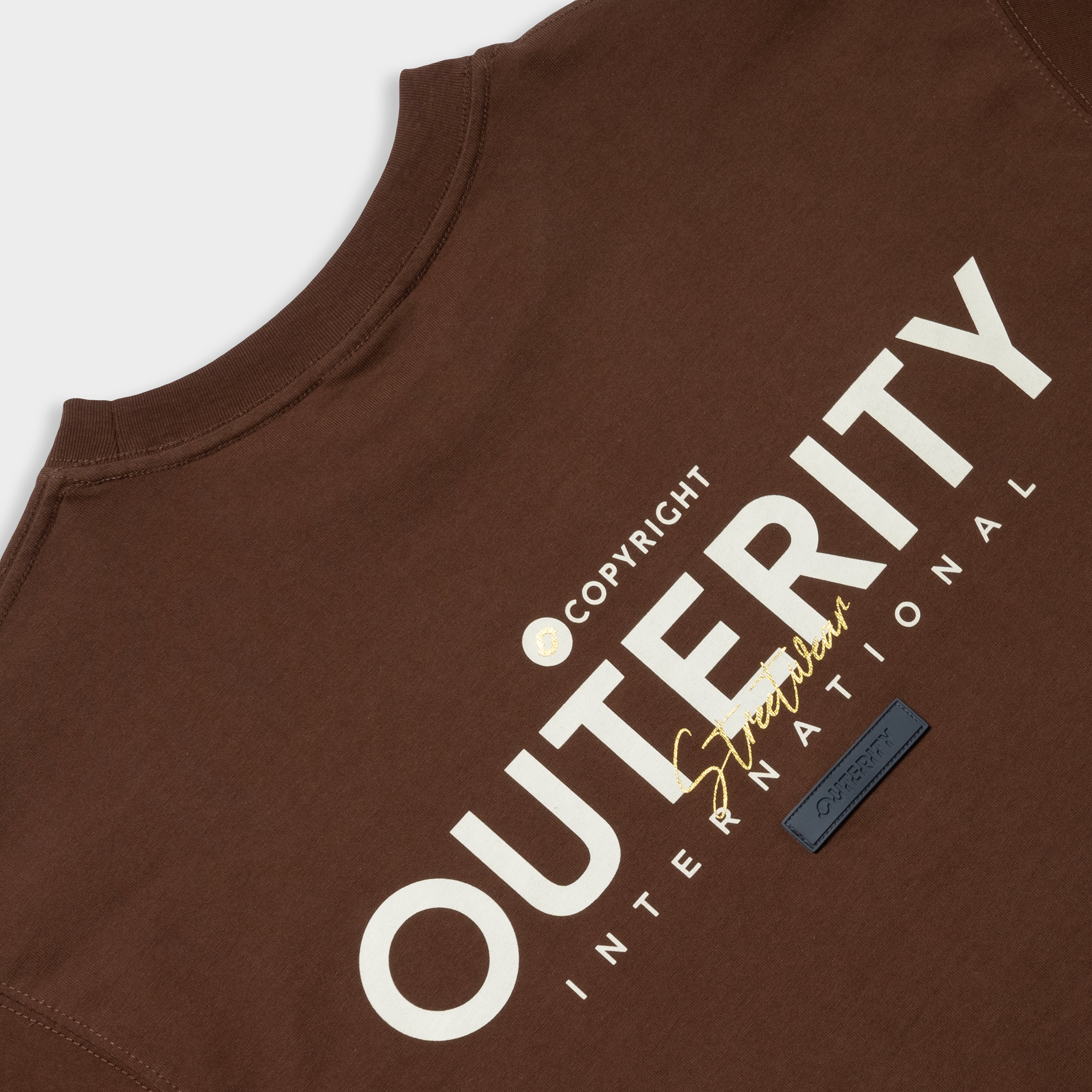 Áo thun Outerity MultiFont v3.0 / Màu Nâu Đậm - ORT.B 154