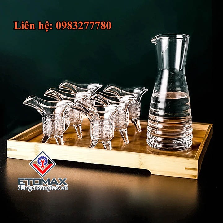 [SALE]Bộ 6 Ly Thủy Tinh Hoàng Đế