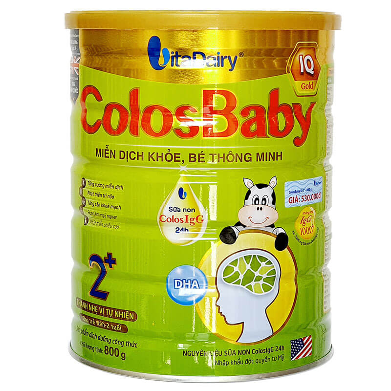 Sữa Non Colos Baby IQ 2+ 800gr