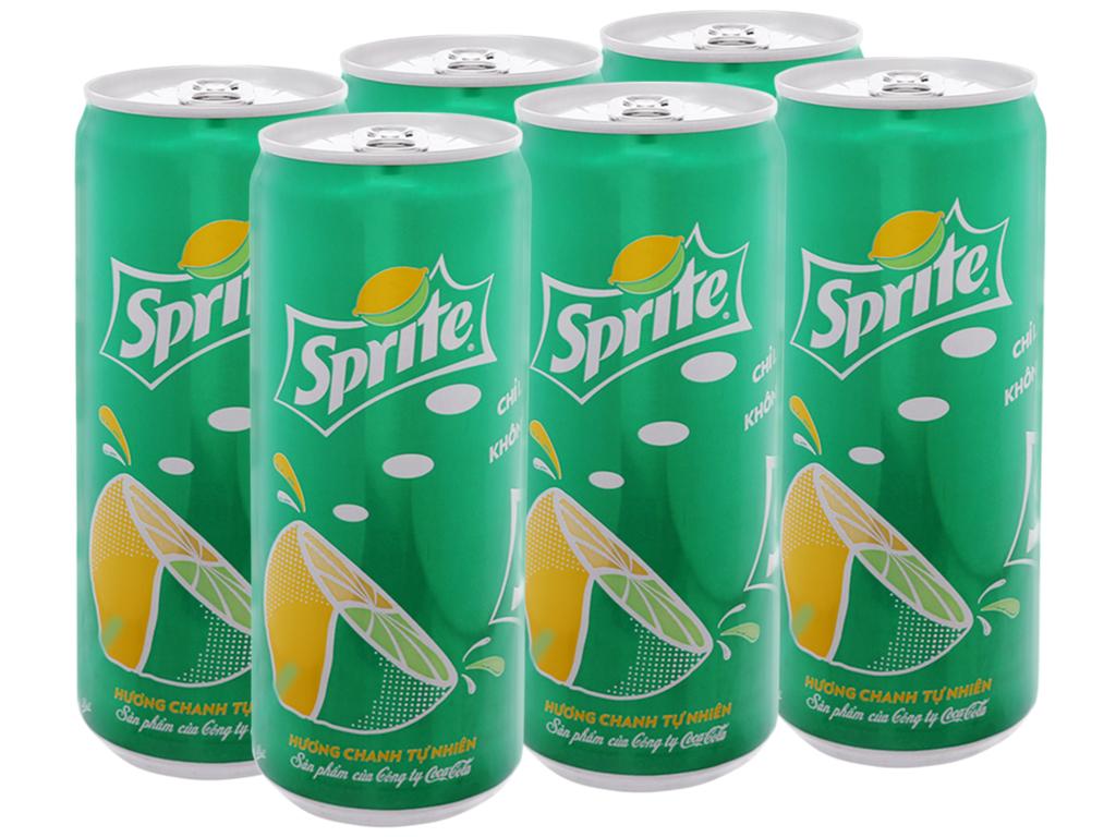 Combo Lốc 6 Lon Sprite 330ml