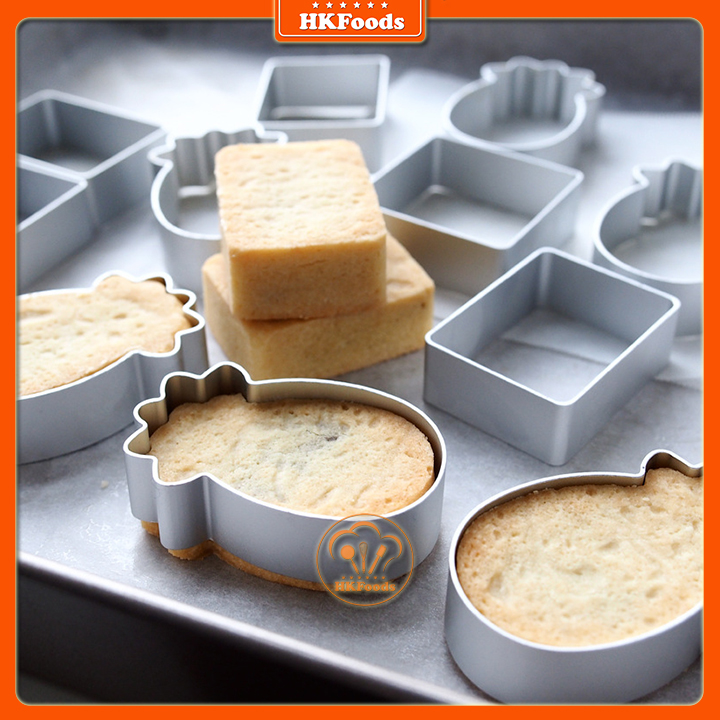 Bộ 10 khuôn nhấn bánh quy, bánh dứa Hình trái dứa