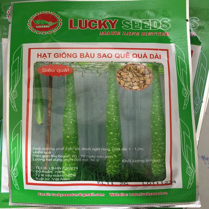Hạt giống Bầu Sao quả dài cao sản