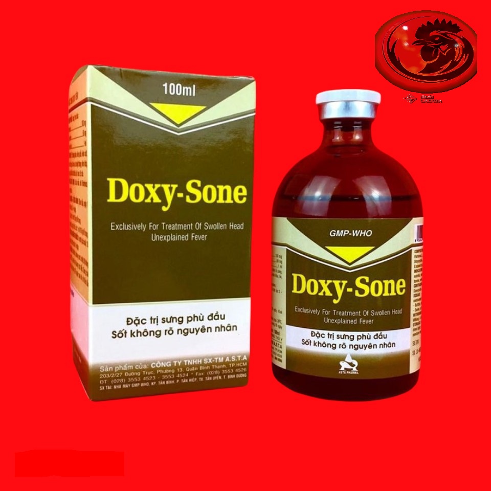DOXY - SONE 100ml sưng phù đầu, sốt dành cho gà đá