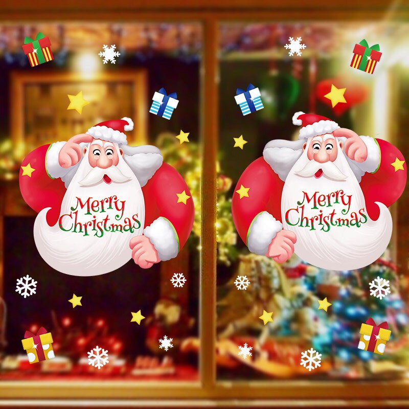 [HCM]Decal dán Noel Hít Tĩnh Điện - Nhiều mẫu noel 2021 mới