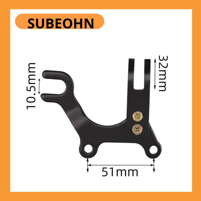 Tay chế lắp phanh đĩa cho xe đạp phanh cơ