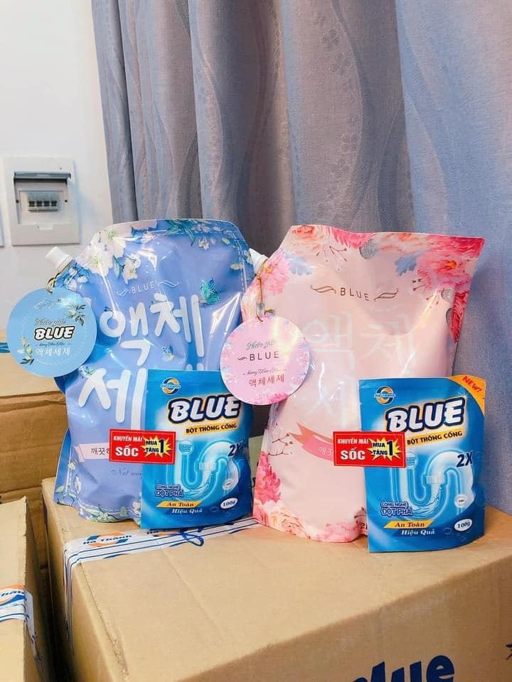 Nước giặt xả blue mẫu mới