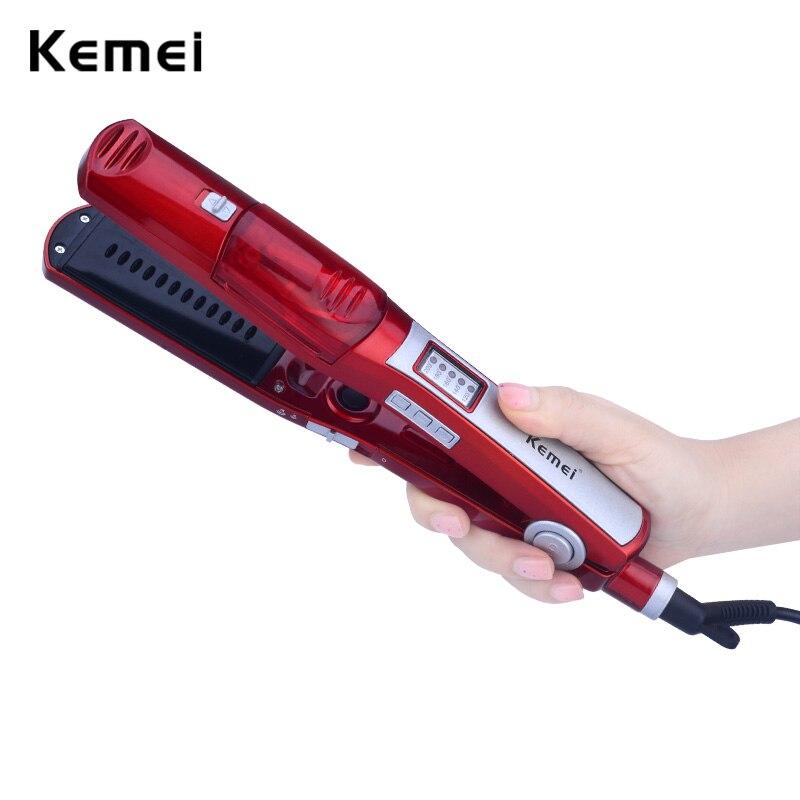 [HCM]Máy Duỗi Tóc Hơi Nước Cao Cấp Kemei Km-3011