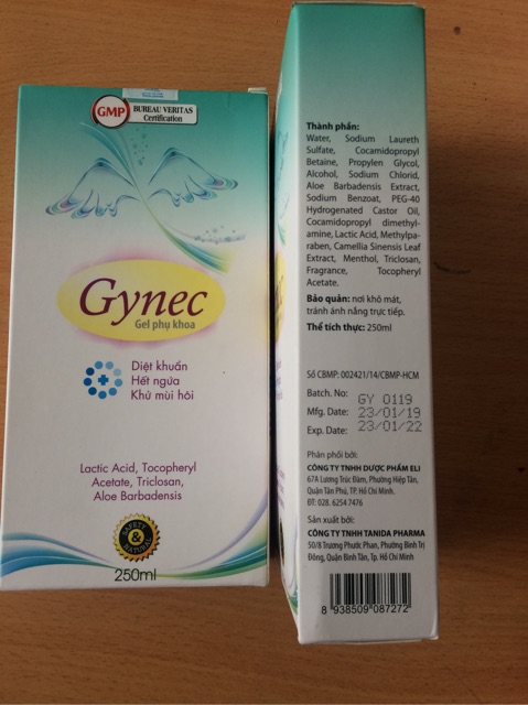 Dung dịch vệ sinh phụ nữ Gynec 250ml