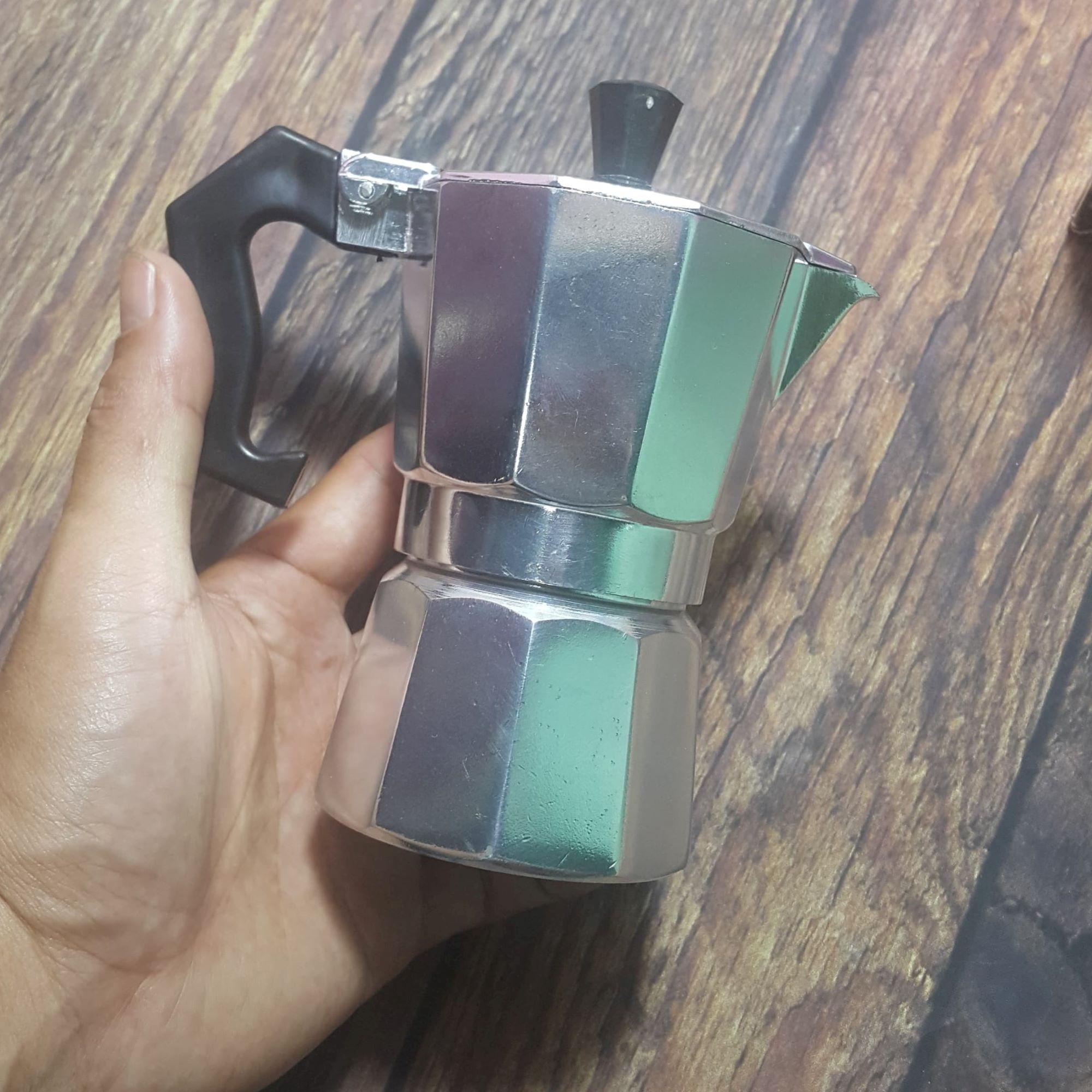 [free ship max] Ấm pha cà phê moka express cappuccino Aluminum cao cấp - ấm pha cà phê 100ml