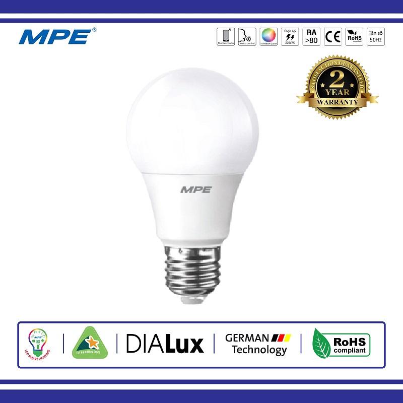 Đèn led bulb 9w 3 chế độ mpe