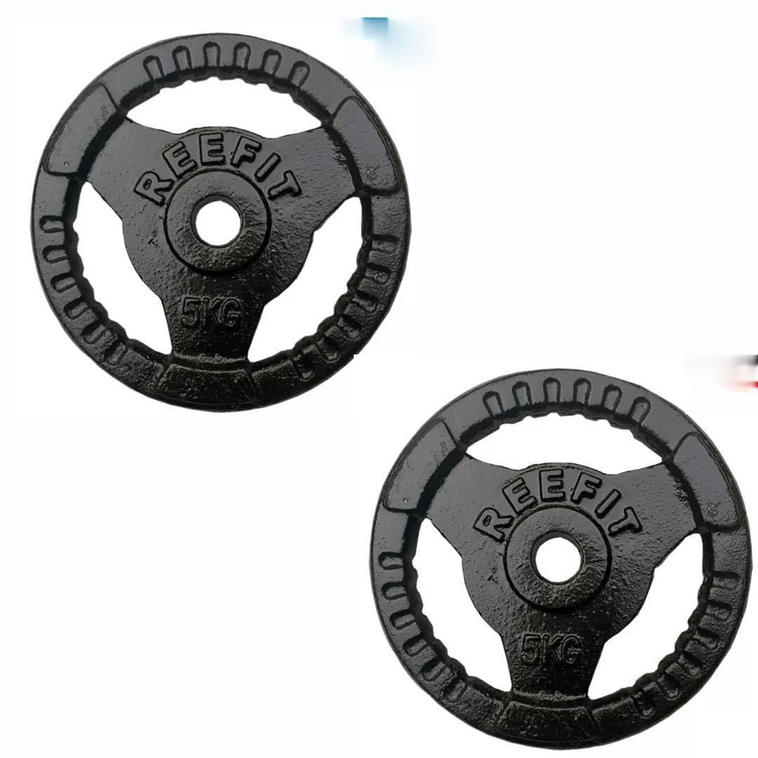 Bộ 2 bánh tạ gang 5kg (gồm 2 miếng) phi 27