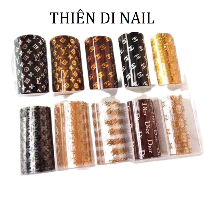Foil dán móng hoạ tiết thương hiệu MOON NAIL