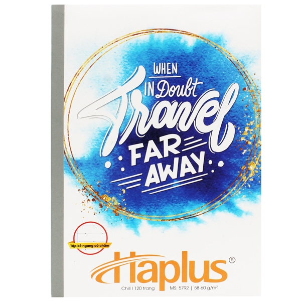 Vở Haplus Chill Kẻ Ngang 120 Trang 5792 (Mẫu Bìa Tập Bên Trong Là Ngẫu Nhiên)