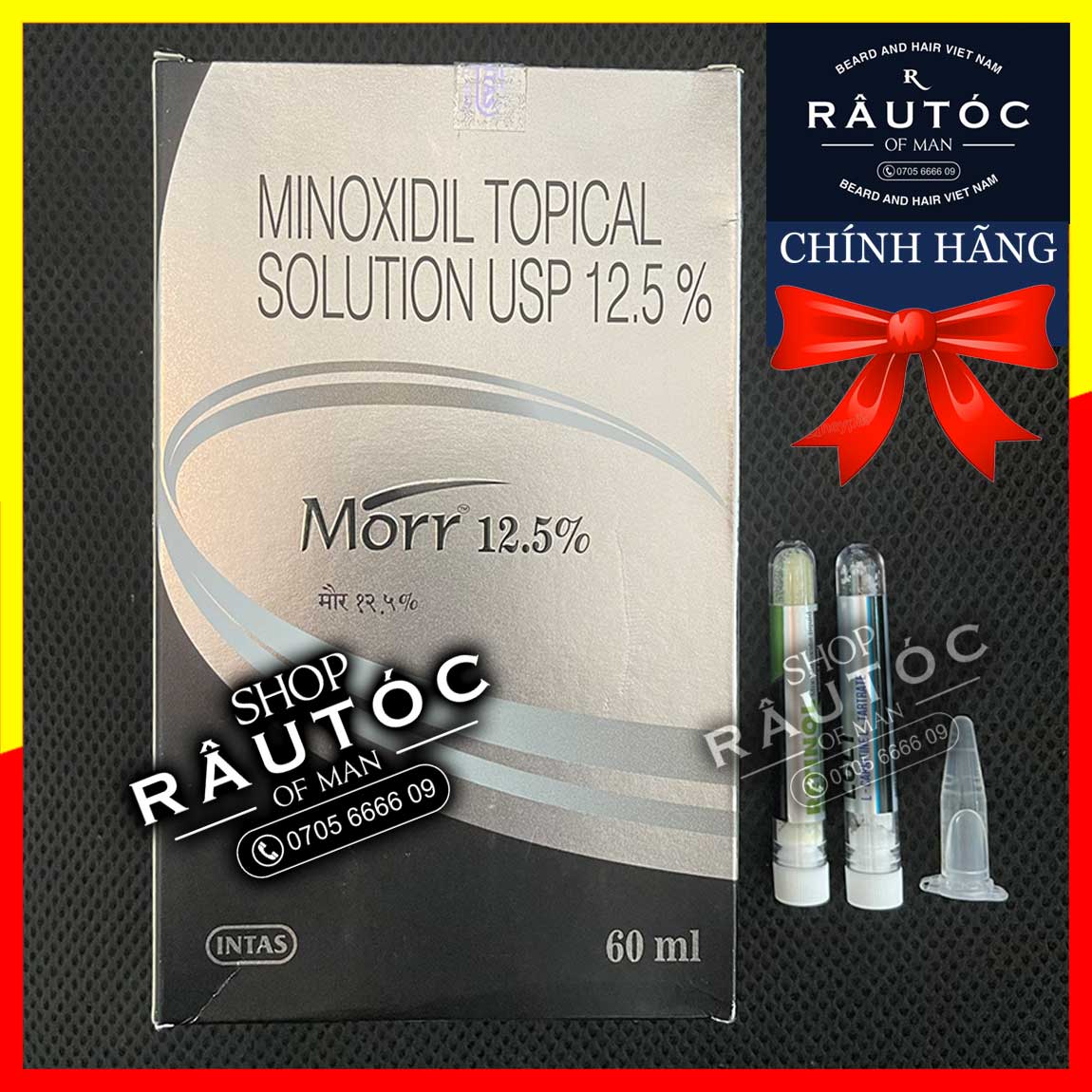 Minoxidil mọc râu tóc morr 12.5% lỏng