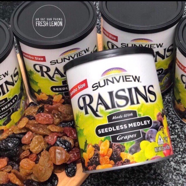 [HOT HOT] Nho khô không hạt vị thập cẩm Sunview Raisins Mỹ 425g - OANH VŨ