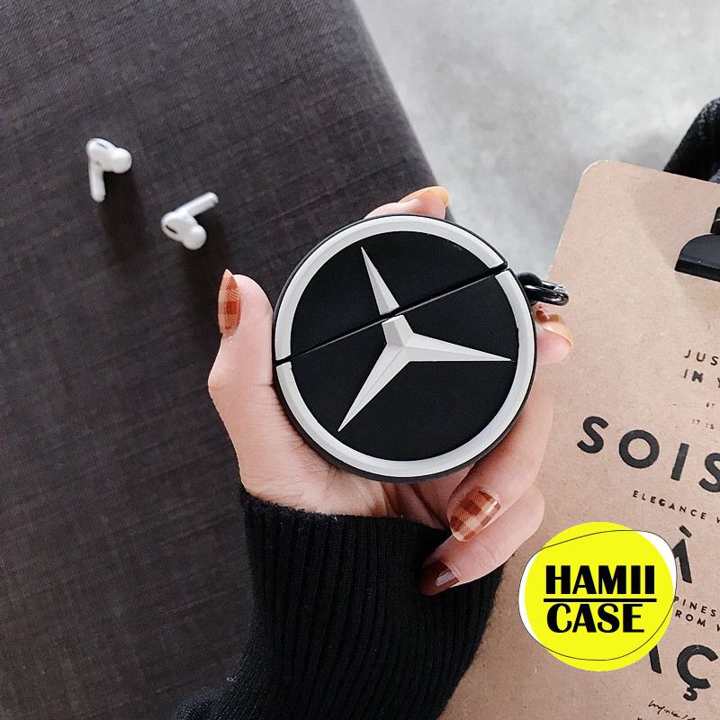 Vỏ Case Airpod 1/2/Pro Logo Mercedes Cool Ngầu Chất Liệu Sillicone Cao Cấp Bảo Vệ Airpod