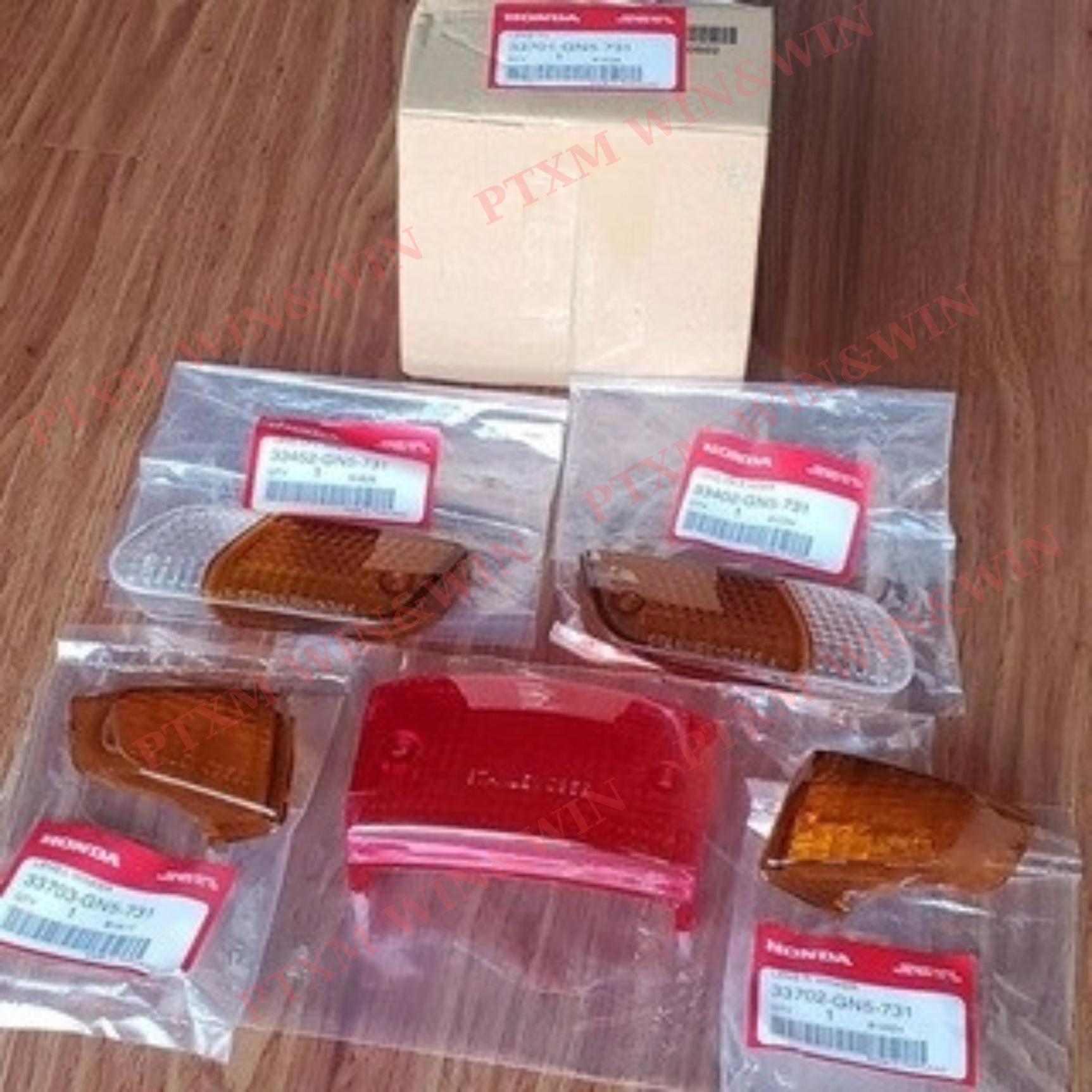 Bộ chụp xi nhan trước, sau và chụp đèn hậu Dream lùn zin Honda Thái Lan nhập khẩu