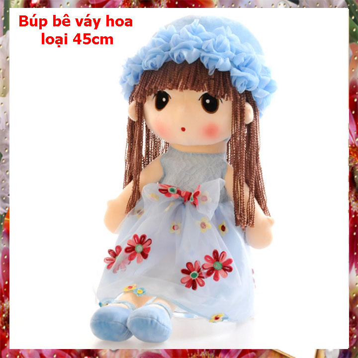 Búp bê cho bé yêu kích thước 45cm - màu đỏ