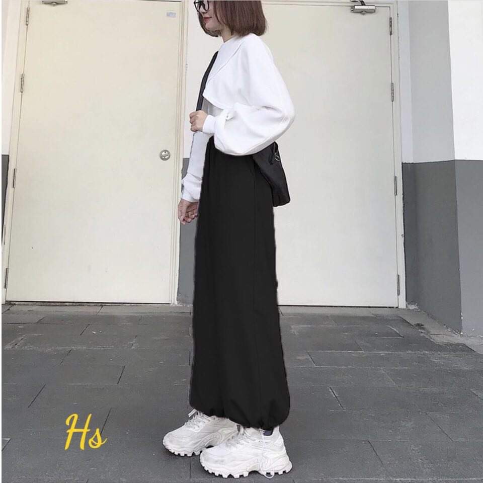 Sét 3 món áo croptop + quần jogger HARI0421
