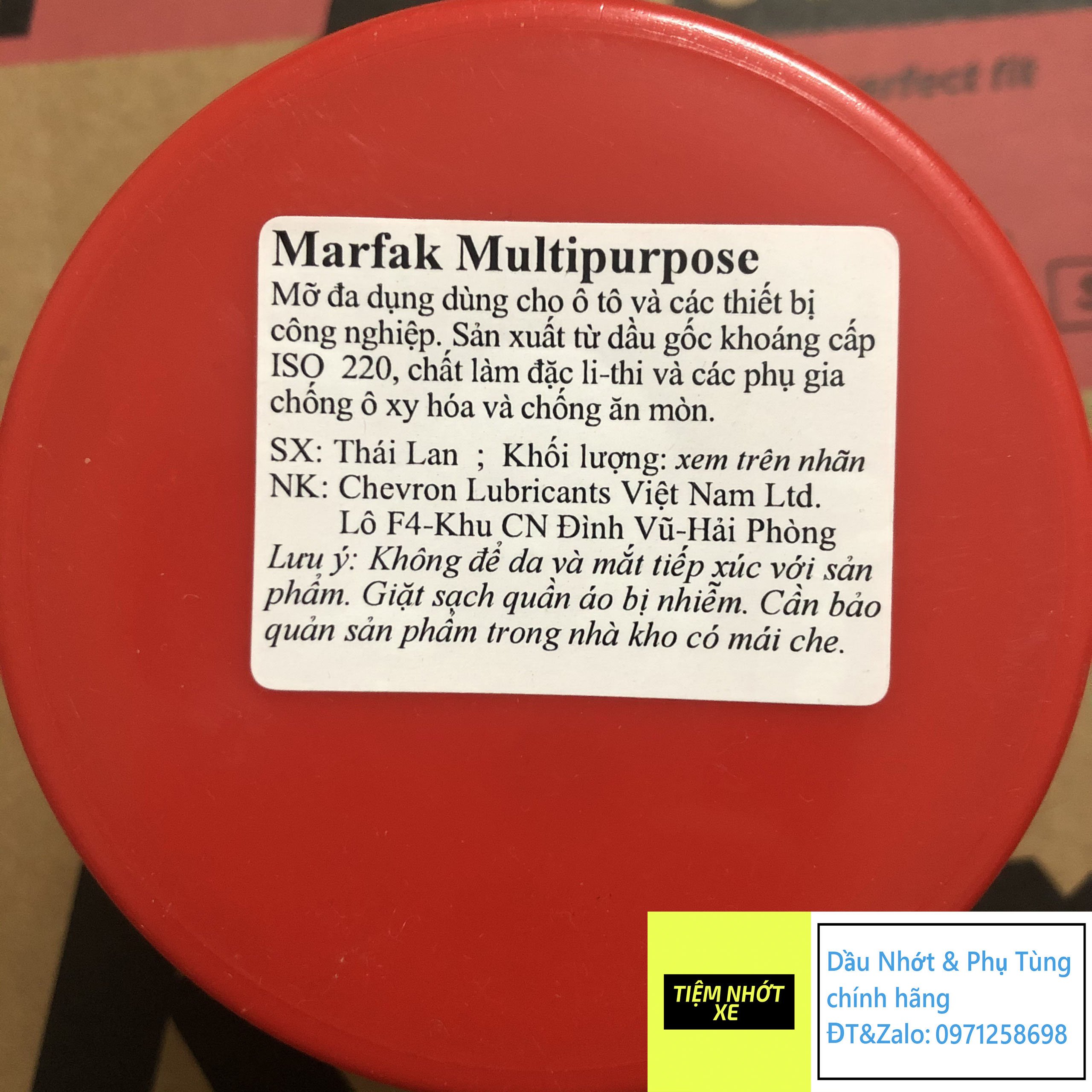 [ CHÍNH HÃNG ] Mỡ bôi trơn đa năng Caltex Marfark Multipurpose NLGI 3
