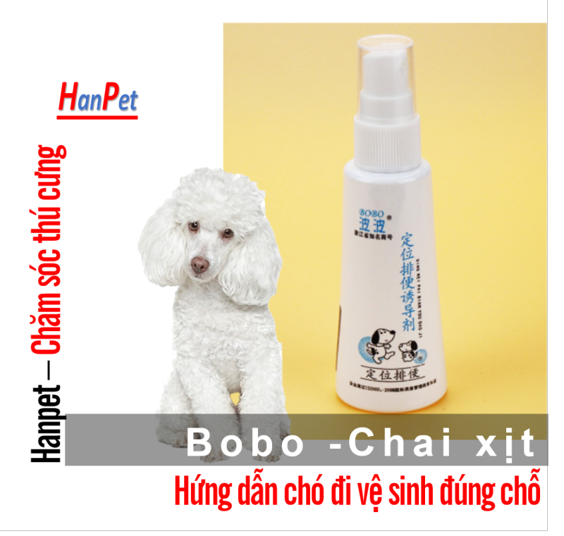 HCM-Lọ xịt giúp vật nuôivệ sinh đúng chỗ BOBO (2 loại) hướng dẫn chó mèo đi vệ sinh thế hệ mới