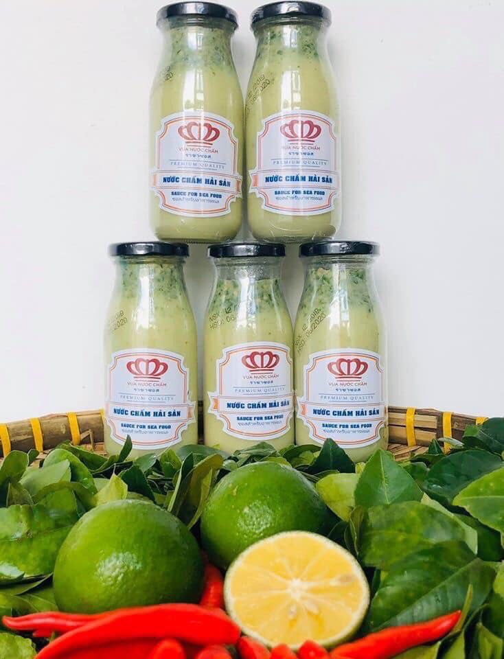 NƯỚC CHẤM HẢI SẢN (Nước chấm hải sản ớt xiêm xanh) 300ml - Thương hiệu Vua Nước Chấm