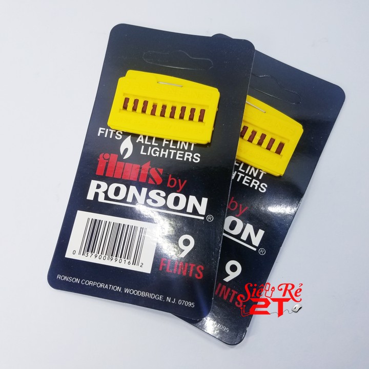 Đá Đỏ Ronson Vĩ 9 Viên - Đá lửa cho Zippo, Bật lửa các loại