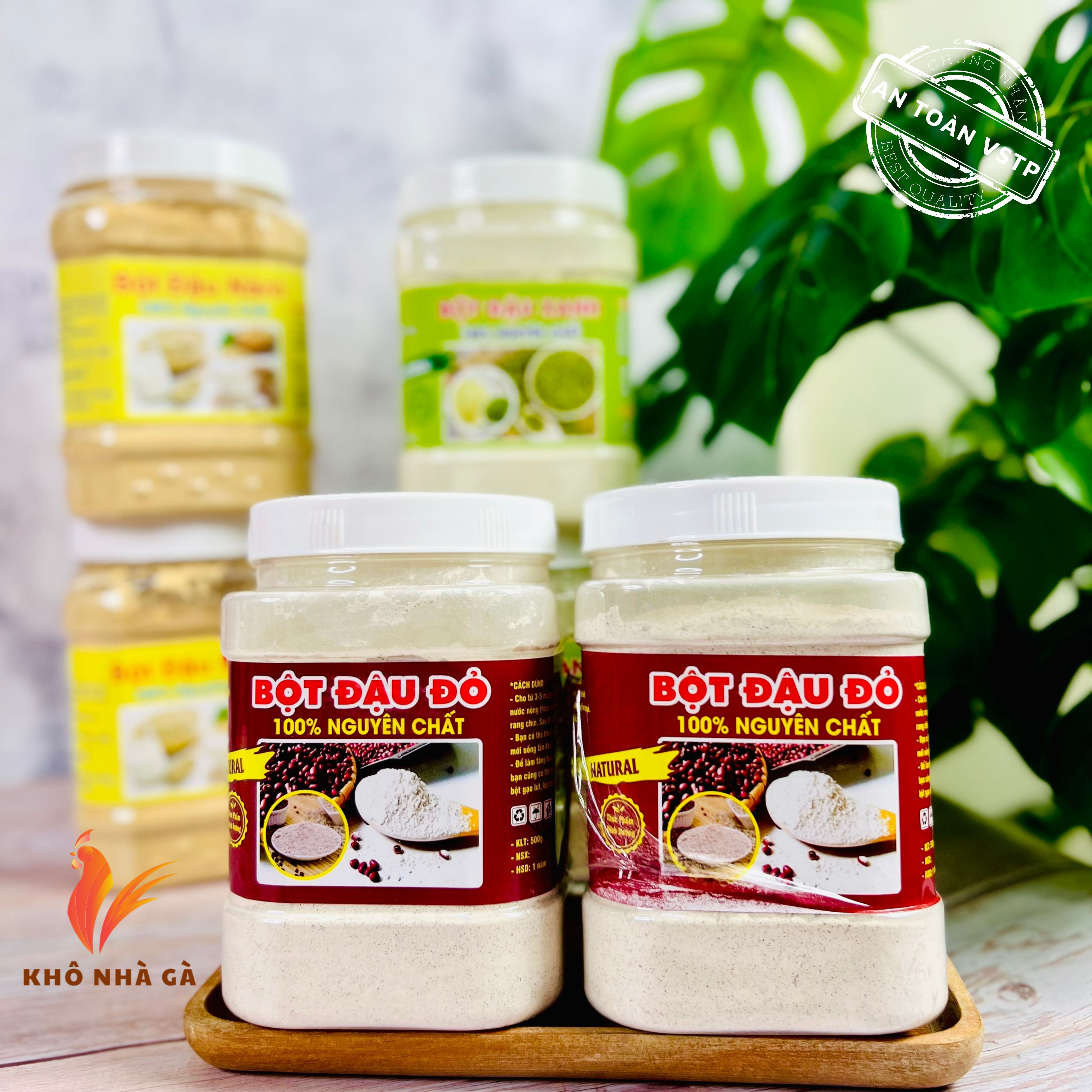 Bột đậu đỏ rang xay hủ 500gram